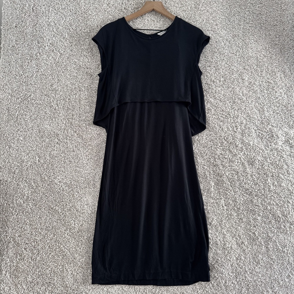 Club Monaco / black Super Soft midi Dress 00